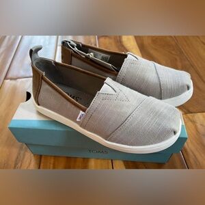 TOMS Alpargata Espadrille Slip-On Kids' Shoes Size 12-NEW